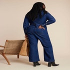Western Detail Denim Jumpsuit image number null