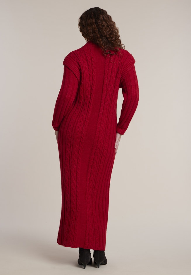 Cable Stitch Sweater Dress image number 1