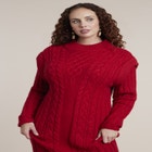 Cable Stitch Sweater Dress image number 2