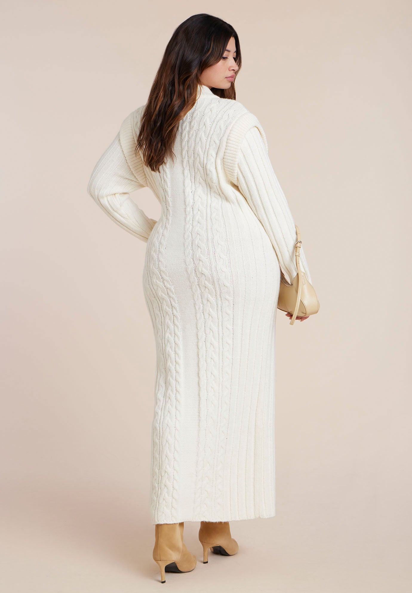 Cable Stitch Sweater Dress image number 3