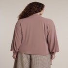 Plunging Scarf Neck Top image number 1