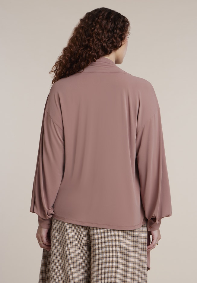 Plunging Scarf Neck Top image number 1