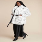  Snow Leopard Belted Coat image number null