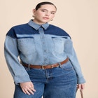 Denim Trucker Shirt image number null