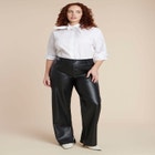  Dramatic Neck-Tie Poplin Shirt image number null