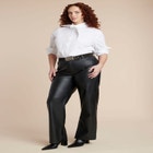  Dramatic Neck-Tie Poplin Shirt image number null