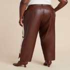 Faux Cow Hide And Leather Pant image number null