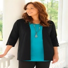 Suprema&reg; 3/4-Sleeve Cardigan image number null