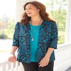 Suprema&reg; 3/4-Sleeve Cardigan image number null