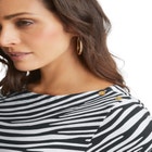 Stretch Cotton Boatneck Tunic image number null