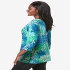 Stretch Cotton Boatneck Tunic image number null