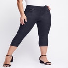 Comfort Waist Stretch Denim Capris image number null