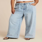 Drawstring Waist Lightweight Jean image number null