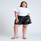 Faux Leather Short image number null