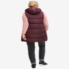 Long Hooded Puffer Vest image number null
