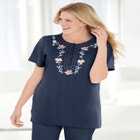 7-Day Embroidered Pointelle Tunic image number null