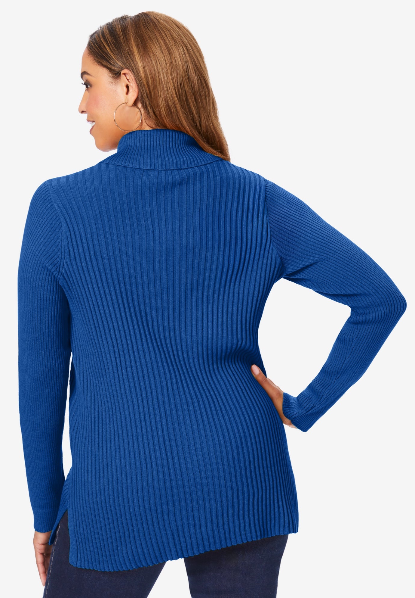 Ribbed Collar Sweater image number 1