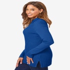 Ribbed Collar Sweater image number null