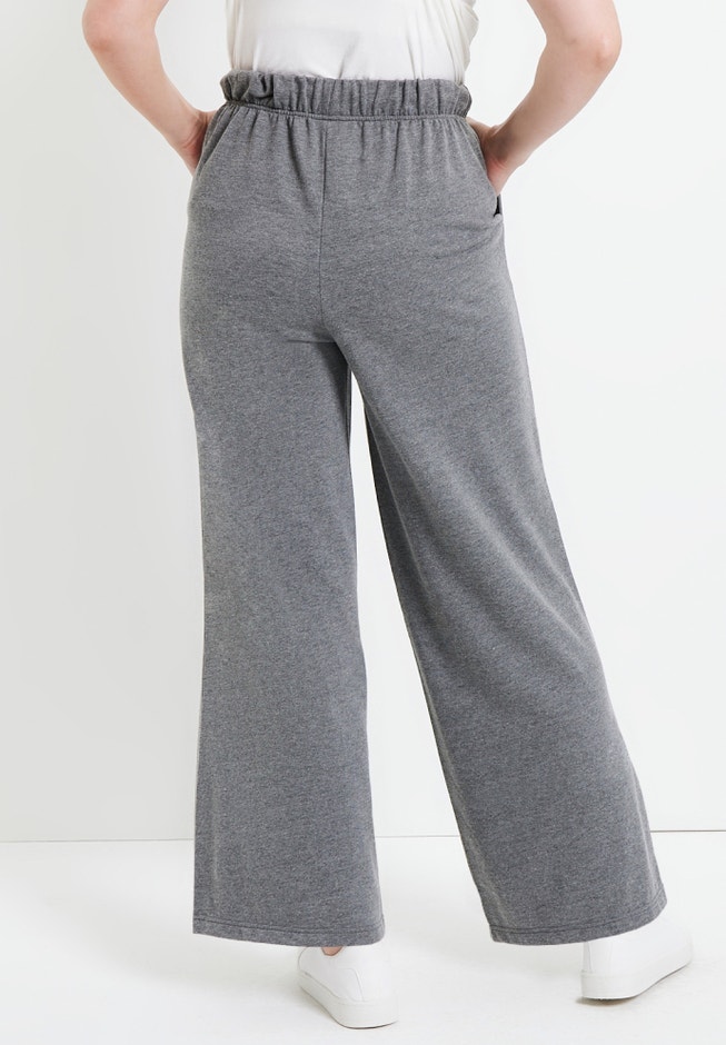 French Terry Wide-Leg Pant image number 1