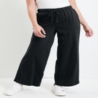 French Terry Wide-Leg Pant image number null