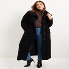 Maxi Teddy Fleece Coat image number null