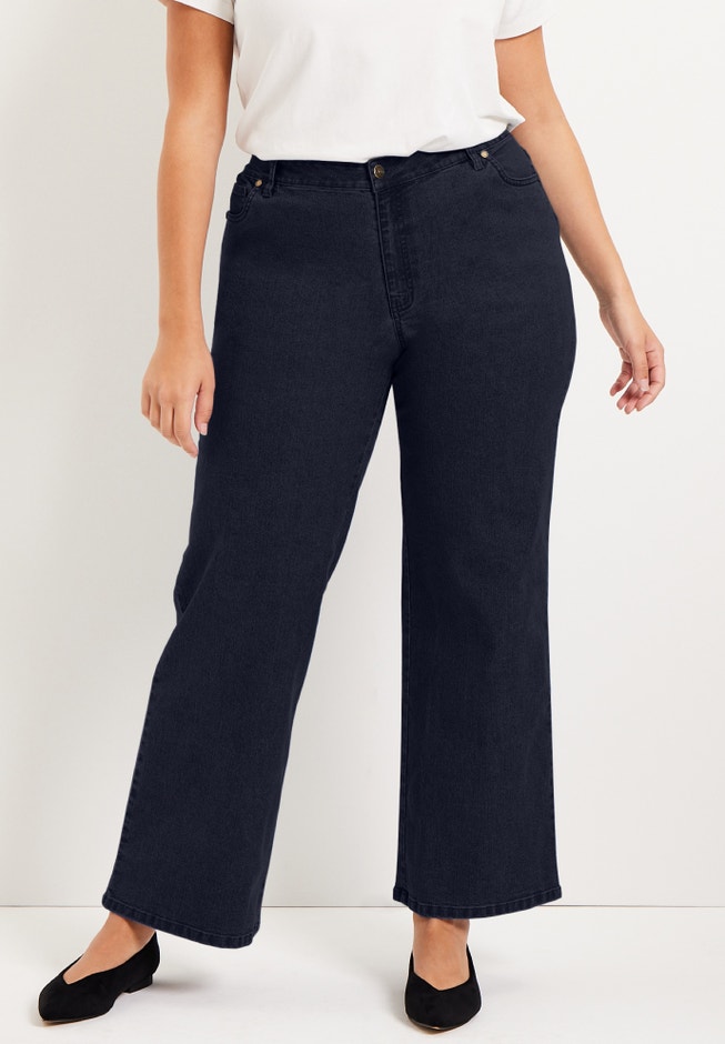 Curvie Fit Wide-Leg Jeans image number 3