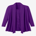 2-Fer Cardigan & Attached Lace Tunic image number null