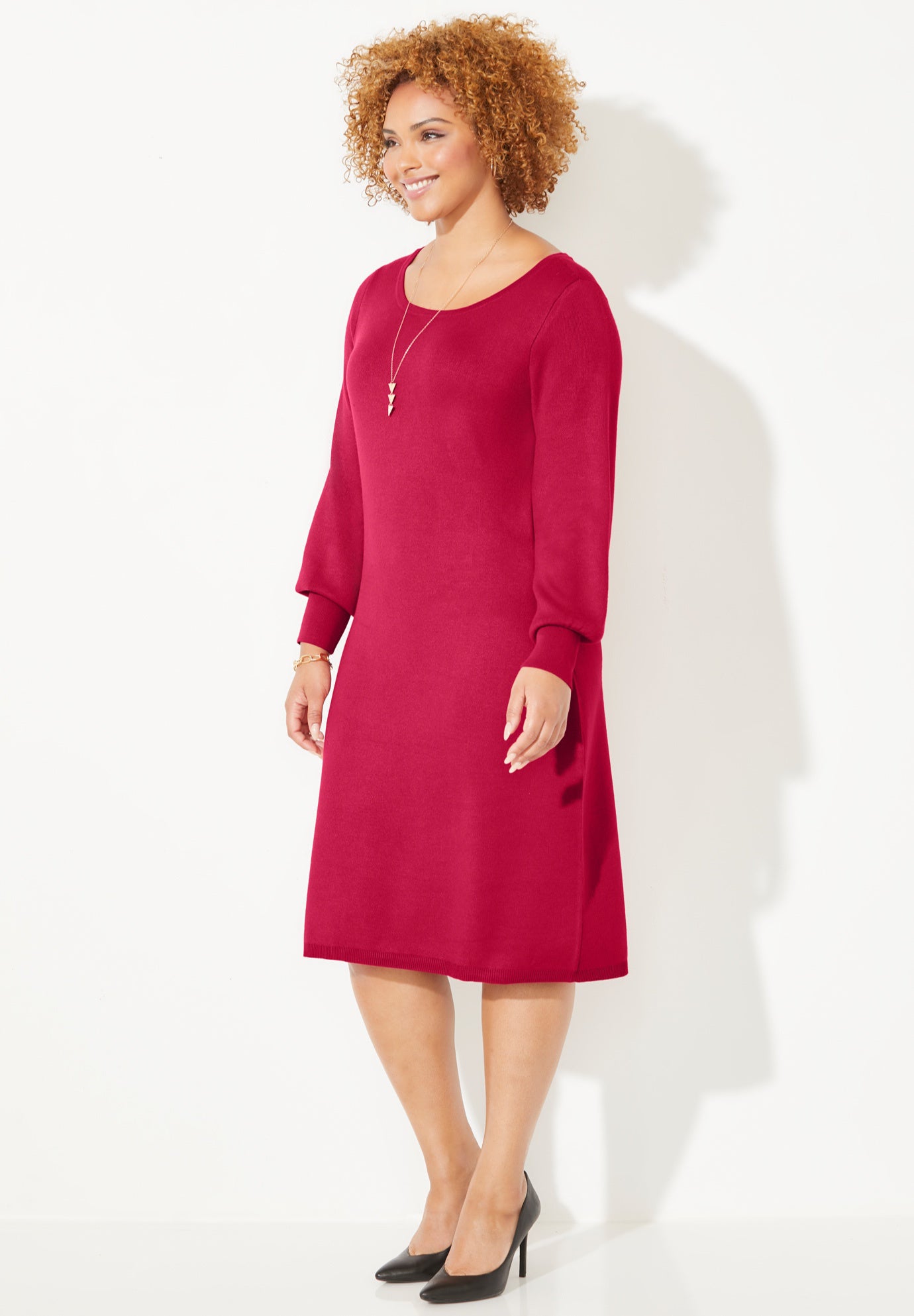 Liz&Me&reg; Boatneck Sweater Dress image number 2