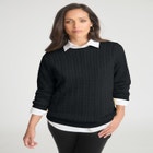Cable Crewneck Sweater image number 0