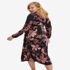 Knit Surplice Midi Dress With Self-Tie image number null