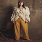 Draped Off-The-Shoulder Blouse image number null