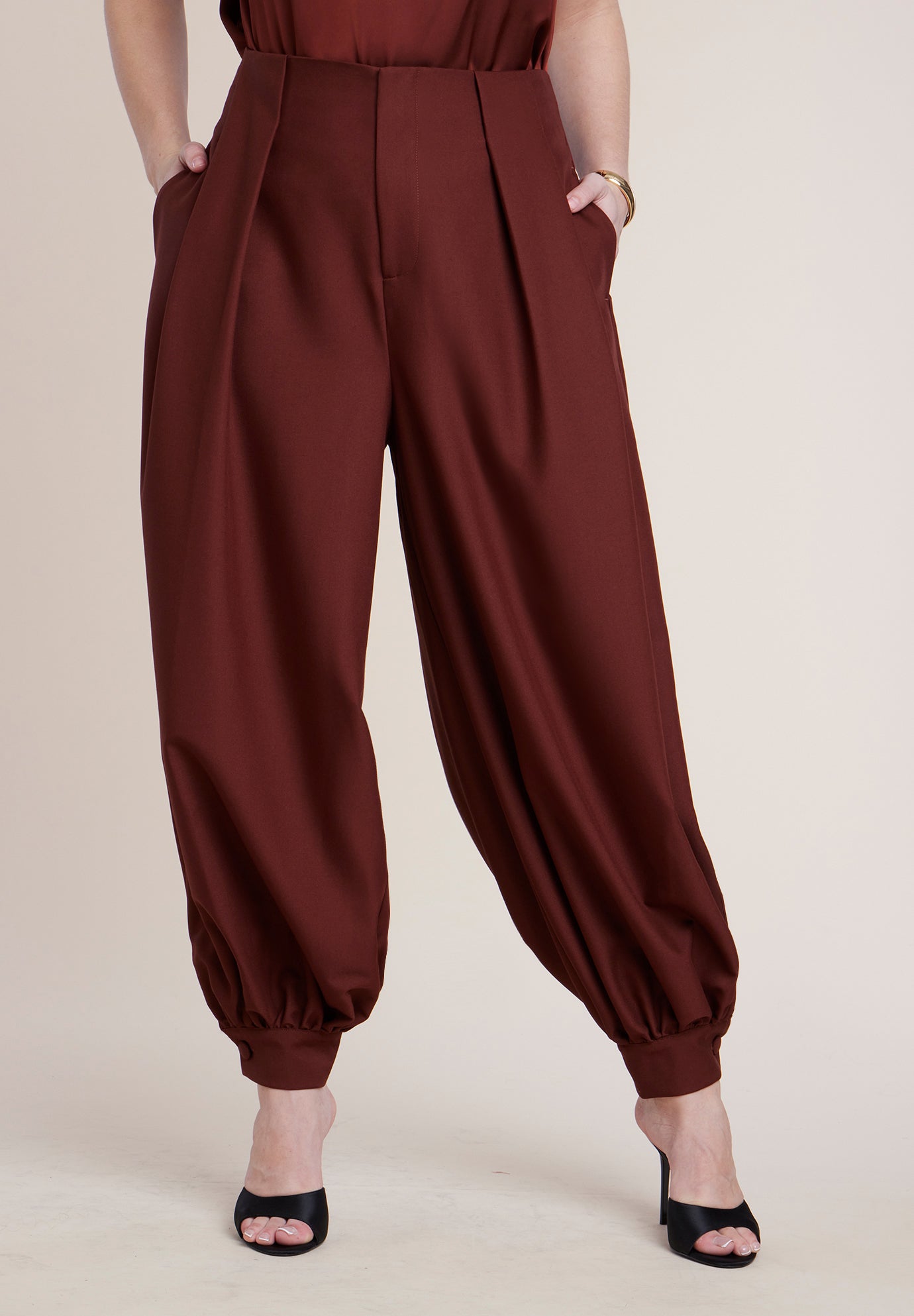 Balloon Trouser With Pleats image number 1