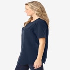 Short-Sleeve Crinkle Shirt image number null