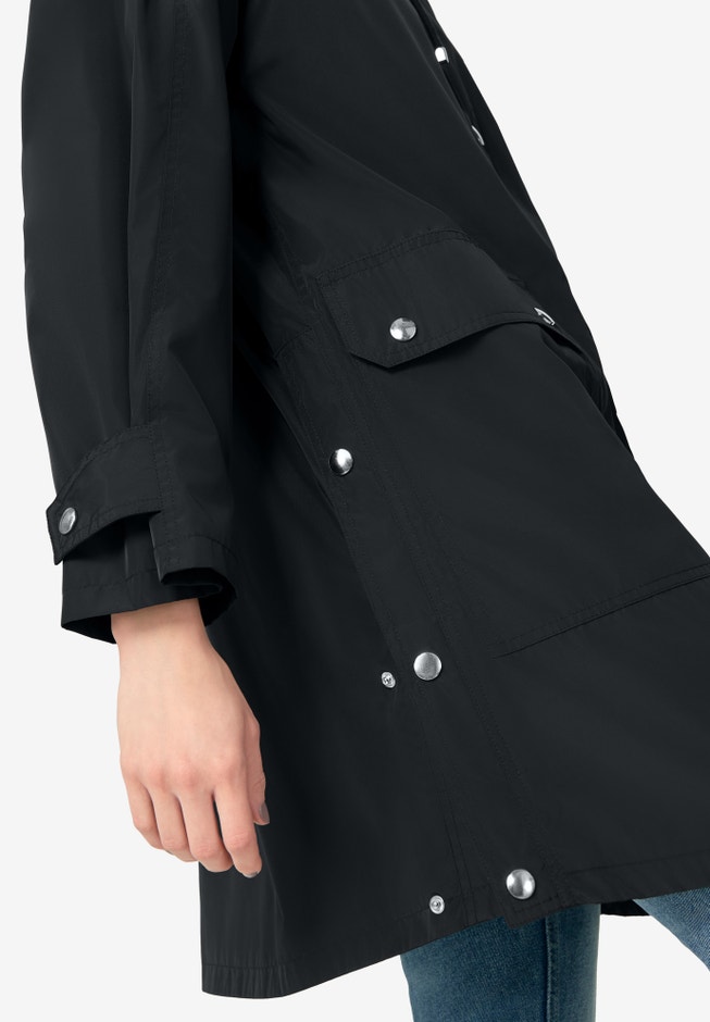 Hooded A-Line Raincoat image number 2