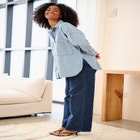 Stretch High-waist Wide Leg Jeans image number null