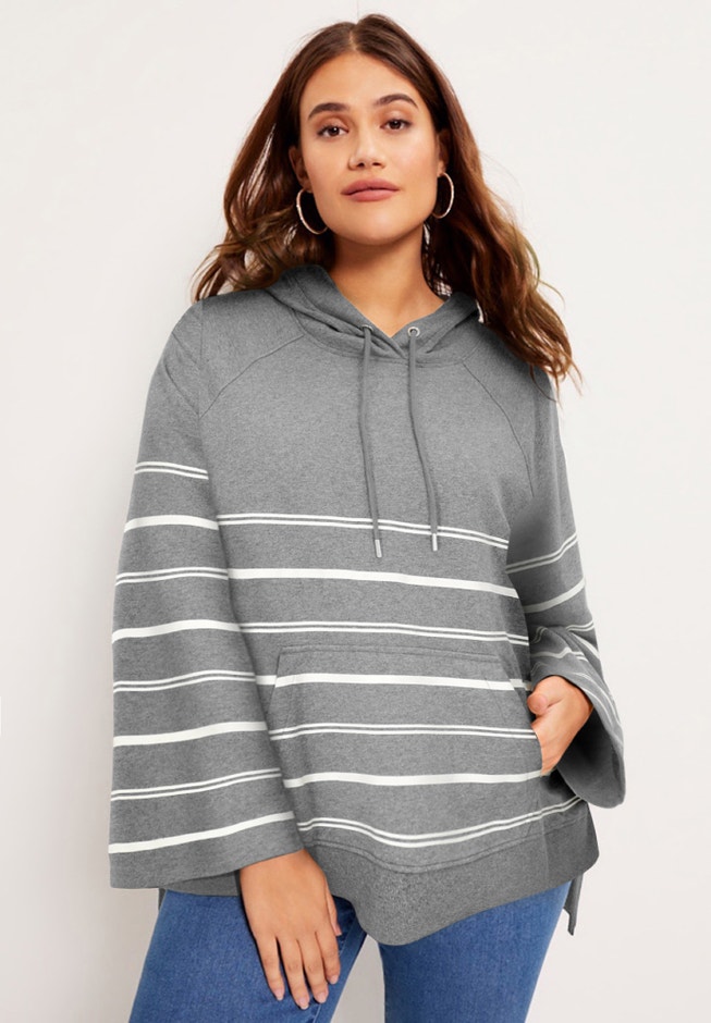 Bell-Sleeve French Terry Sweatshirt image number 0