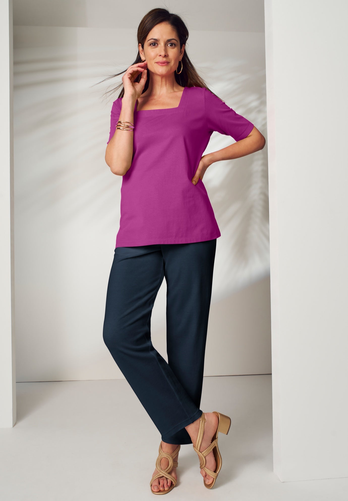 Soft Ease Wide Leg Pant image number 3