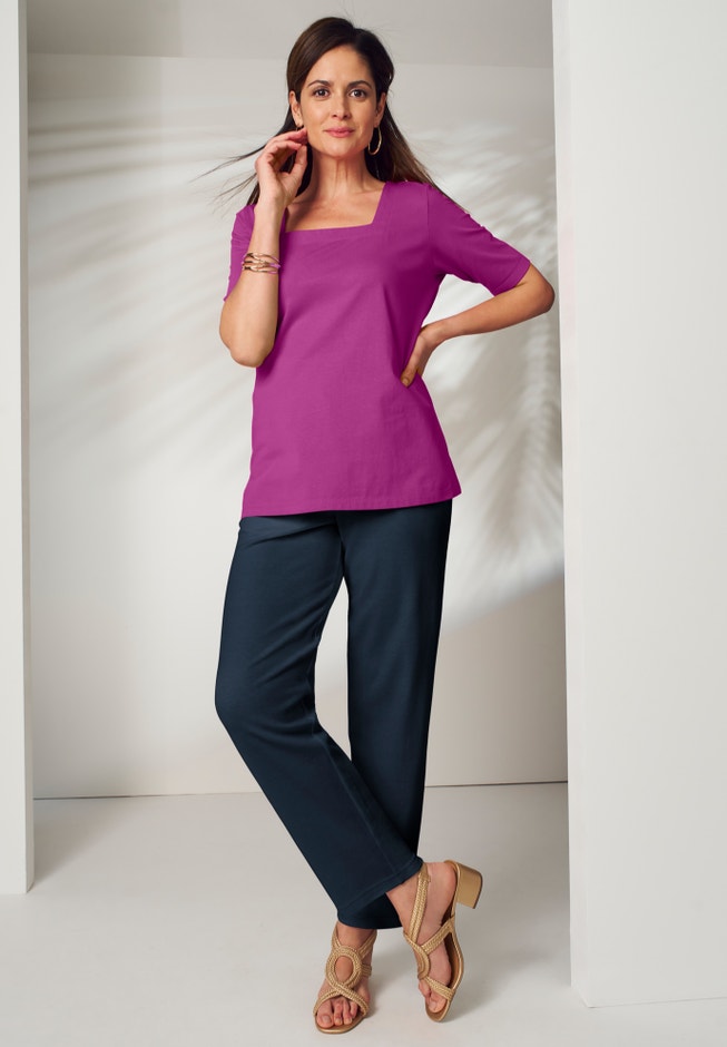 Soft Ease Wide Leg Pant image number 3