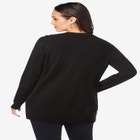 Fine Gauge Button-Front Cardigan image number null