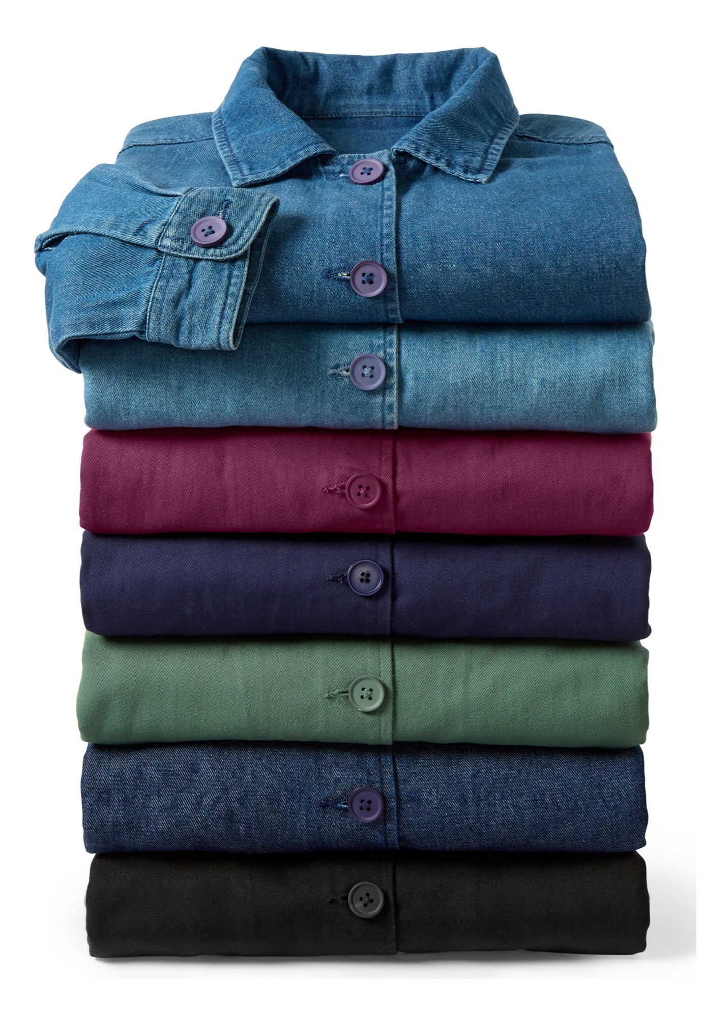 Pleat-Back Denim Jacket image number 2