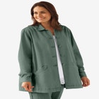 Pleat-Back Denim Jacket image number null