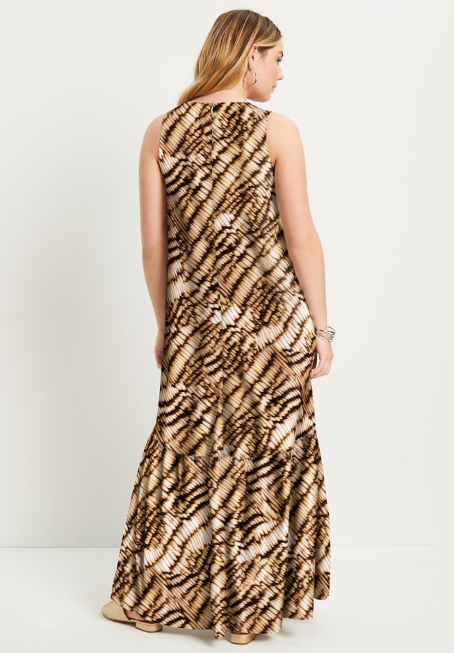 Cutout Neckline Maxi Dress image number 1