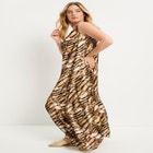 Cutout Neckline Maxi Dress image number null