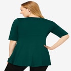 Stretch Knit Pleated Tunic image number null