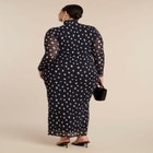 Mesh Print Maxi Dress image number null