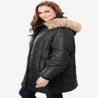Plus Size Classic Length Puffer Coat image number 2