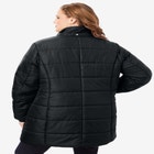 Plus Size Classic Length Puffer Coat image number null