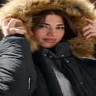 Plus Size Classic Length Puffer Coat image number null