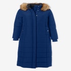Plus Size Maxi Length Puffer Coat image number null