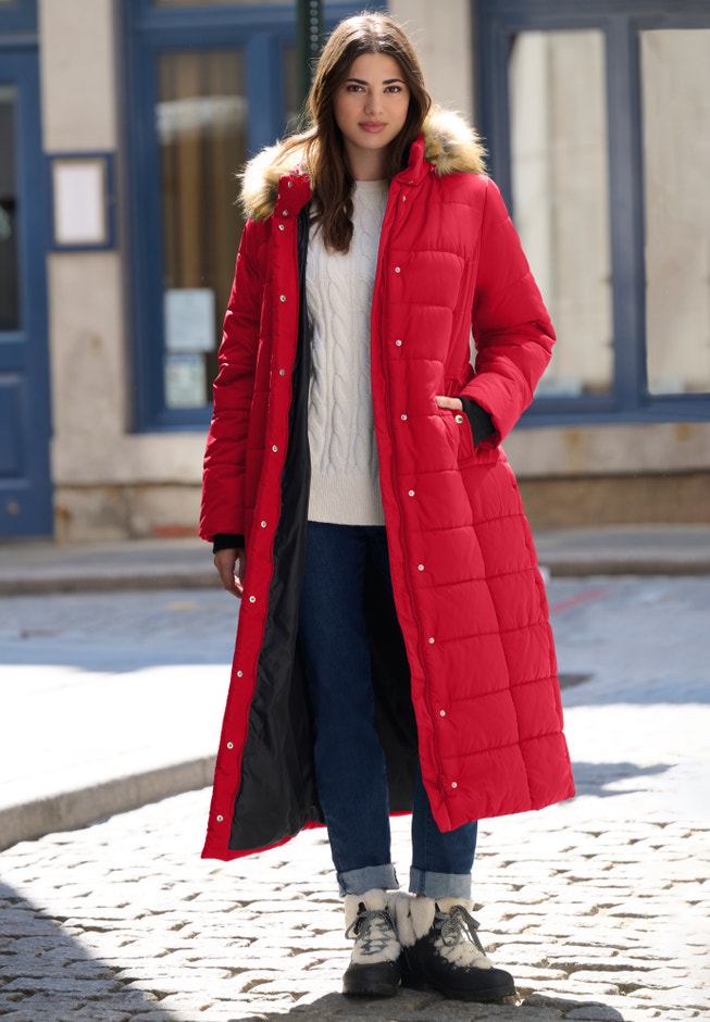 Plus Size Maxi Length Puffer Coat Plus Size Maxi Length Puffer Coat